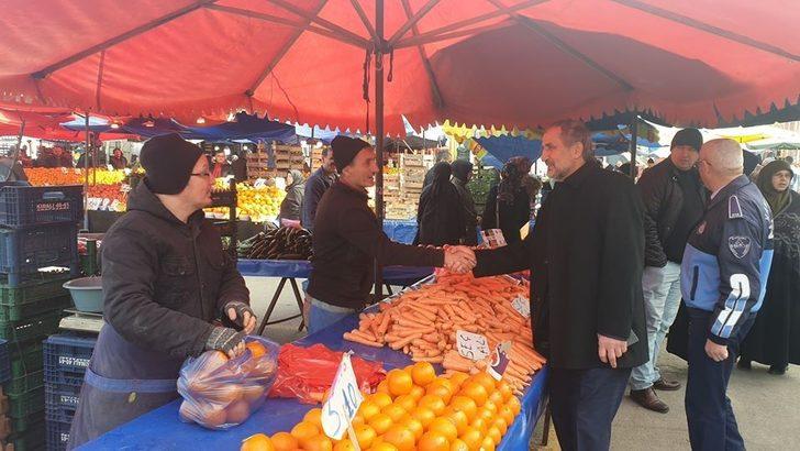 Başkan Şahin pazarcı esnafının sorunlarını dinledi G2