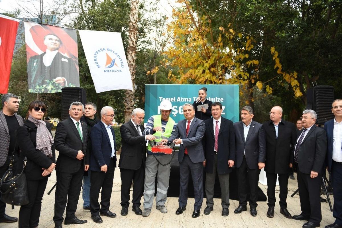 Muratpaşa Cami m&uuml;ştemilatının temeli atıldı