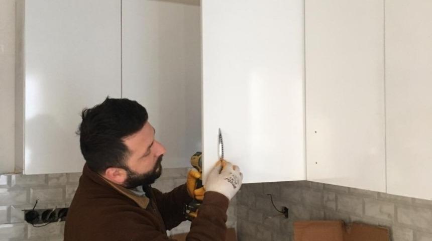 Evi yanan aileye tadilat desteği