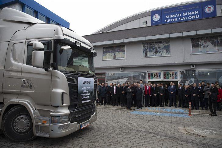 Edirne'den deprem bölgesine 4 yardım tırı gönderildi G5