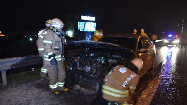 Yeni aldığı ikinci el otomobili kül olan sürücü o anları gülerek anlattı