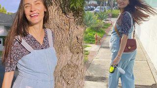 Saadet Işıl Aksoy'dan karnı burnunda pozlar