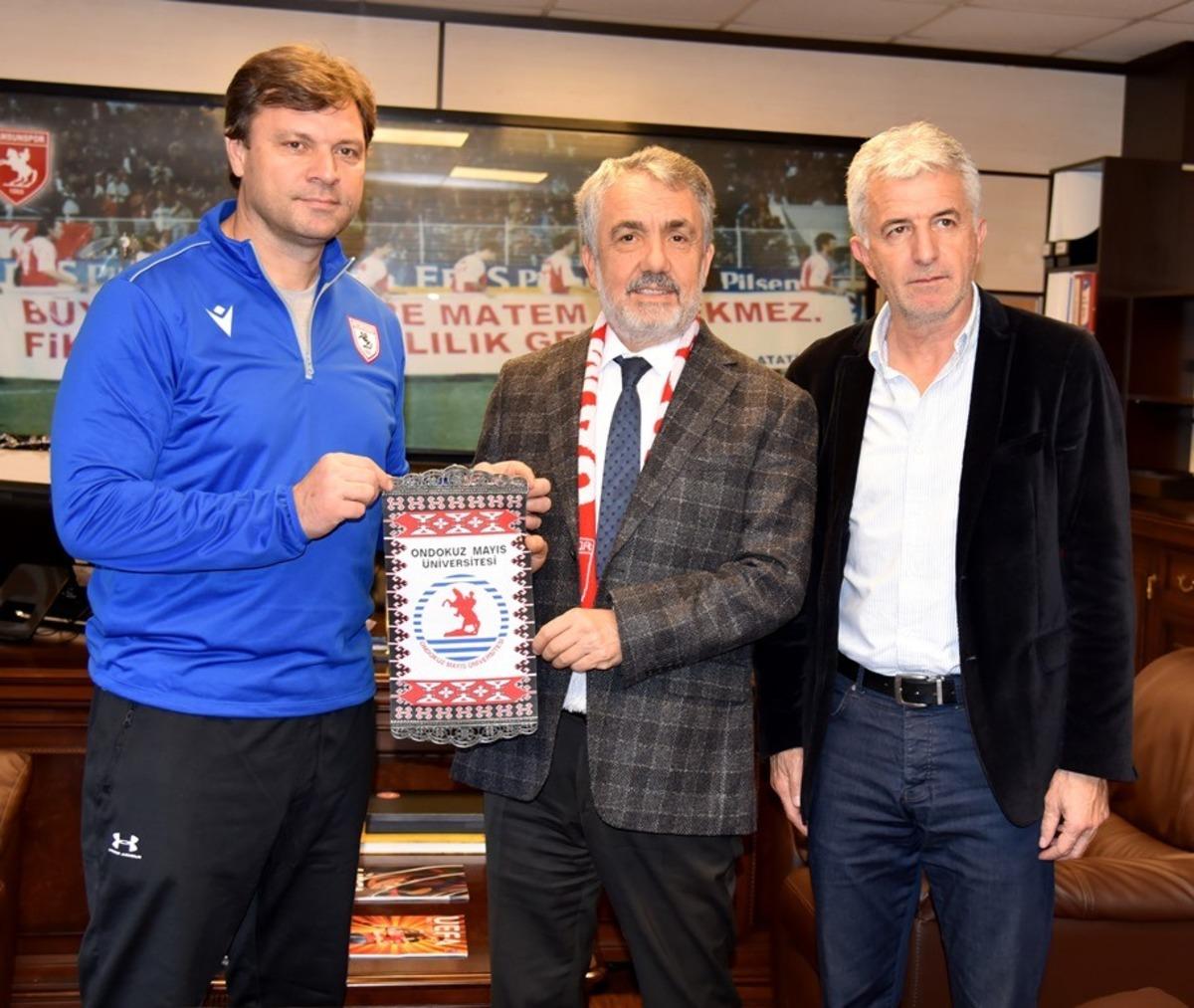 Rekt&ouml;r Bilgi&ccedil;&rsquo;ten Samsunspor&rsquo;a destek