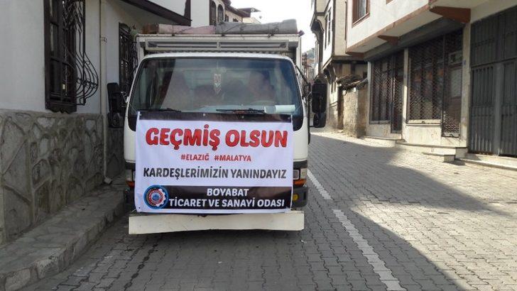 Boyabat’tan depremzedelere yardım eli G2