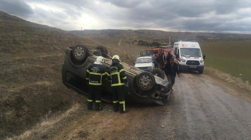Amasya&rsquo;da trafik kazası: 1 yaralı