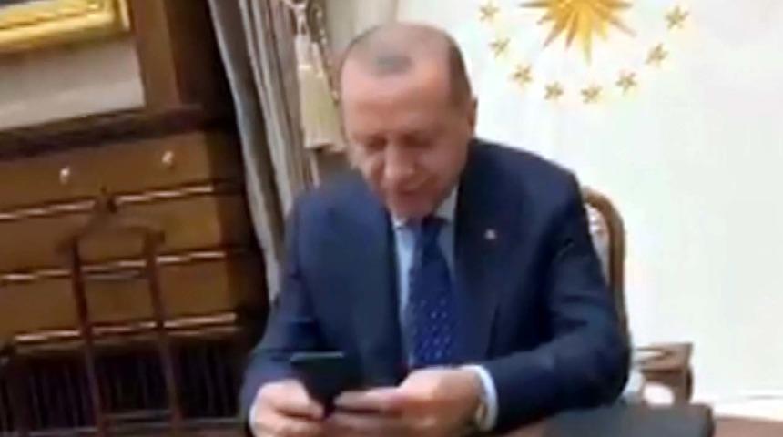 Cumhurbaşkanı Erdoğan, Azize &Ccedil;elik ile g&ouml;r&uuml;şt&uuml;