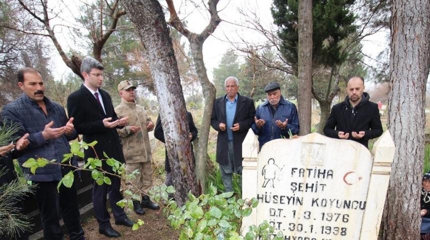 Şehit asker şehadetinin yıl d&ouml;n&uuml;m&uuml;nde anıldı