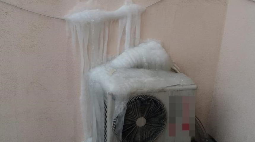 Hakkari&rsquo;de klima buz tuttu