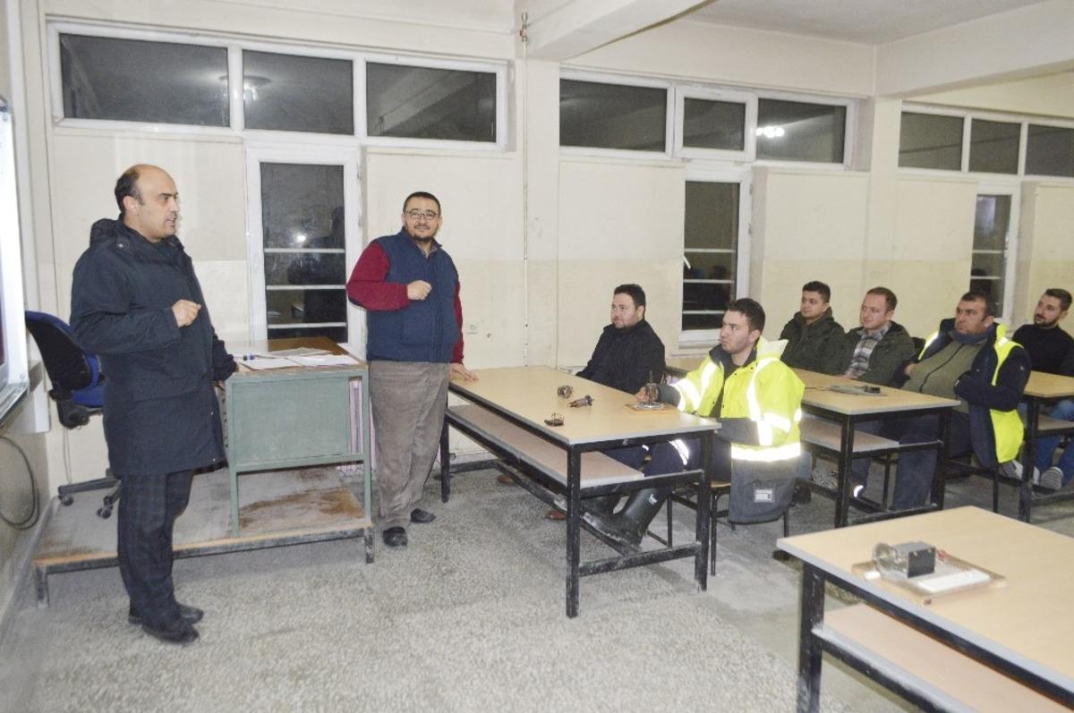 Eğitimler, yarıyıl tatilinde de devam etti