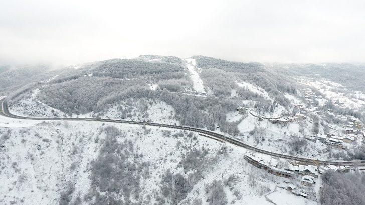 Bolu Dağı kar yağışı sonrası büyüledi G2