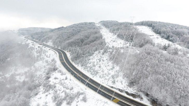 Bolu Dağı kar yağışı sonrası büyüledi G4