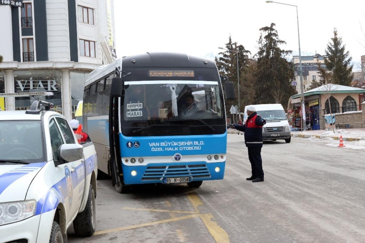 Van B&uuml;y&uuml;kşehir Belediyesinden trafik denetimi