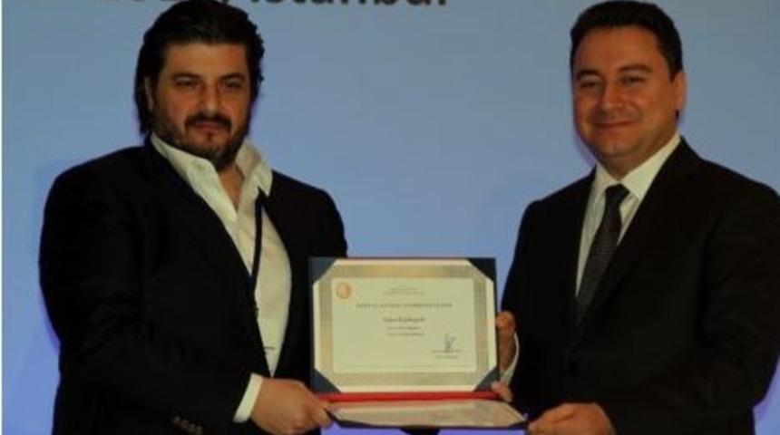 Emre Kurttepeli received Accredited Angel Investor License from the Deputy Prime Minister Ali Babacan