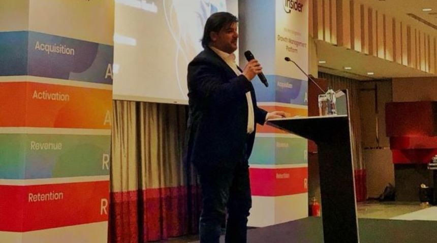 Emre Kurttepeli, Insider Launch Keynote Talk at Night.