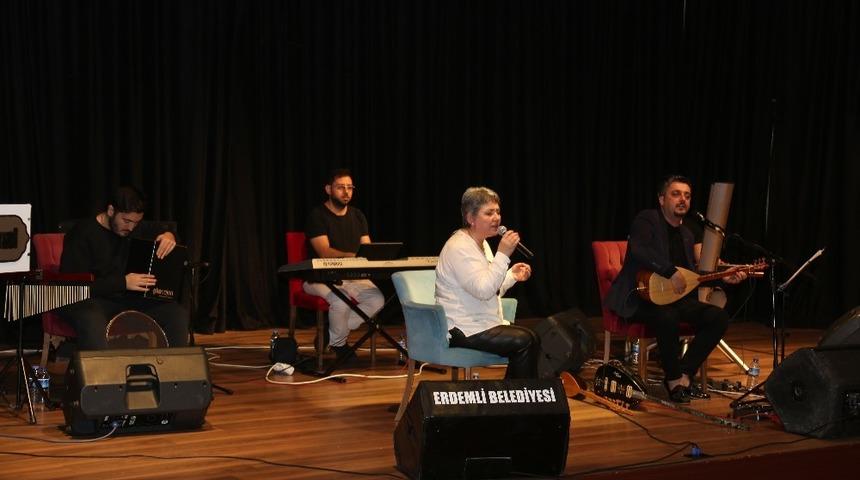 Aşık Veysel&rsquo;in torunu Filiz Şatıroğlu Erdemli Belediyesi&rsquo;nin konuğu oldu