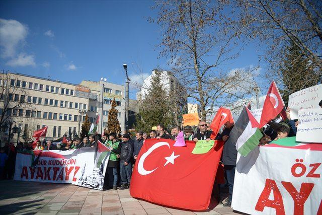 Eskişehir'de ABD'nin sözde Orta Doğu barış planı protesto edildi