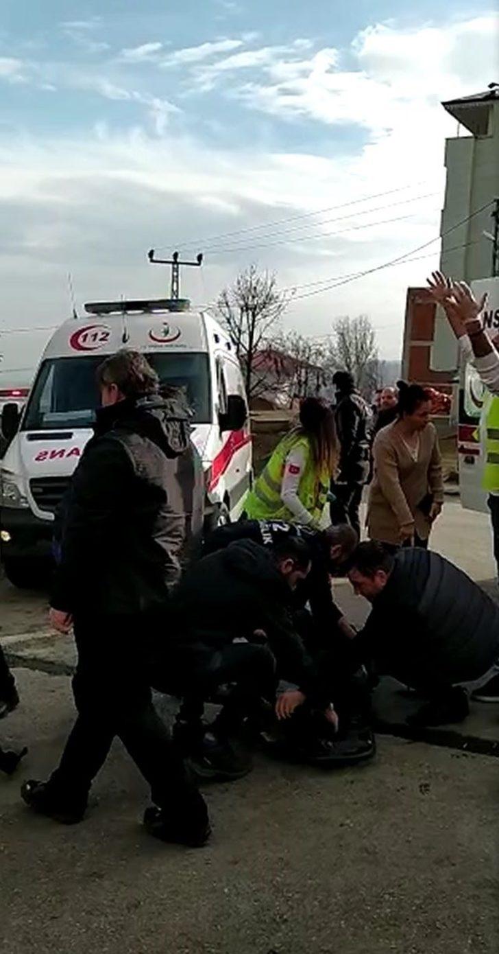 Trabzon'da minibüsün freni boşaldı! Yolcular yola atladı G5