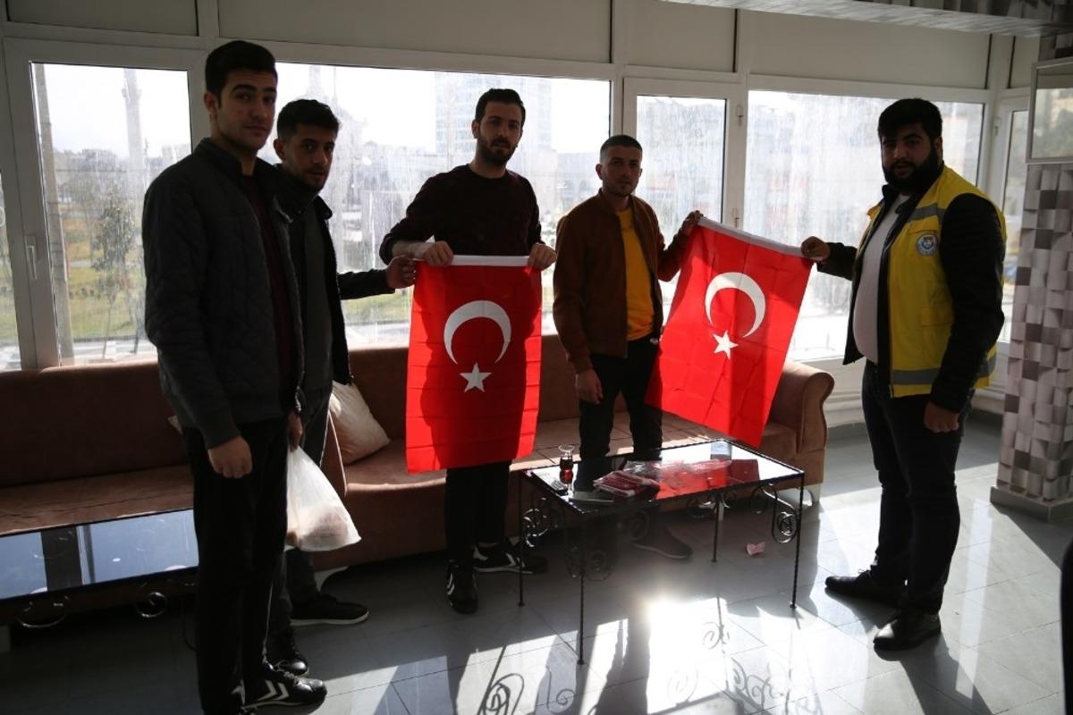 Haliliye&rsquo;den T&uuml;rk bayrağına yapılan saldırıya tepki