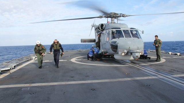 NATO Deniz Görev Grubu komutanı Fantoni’den OruçReis’e ziyaret