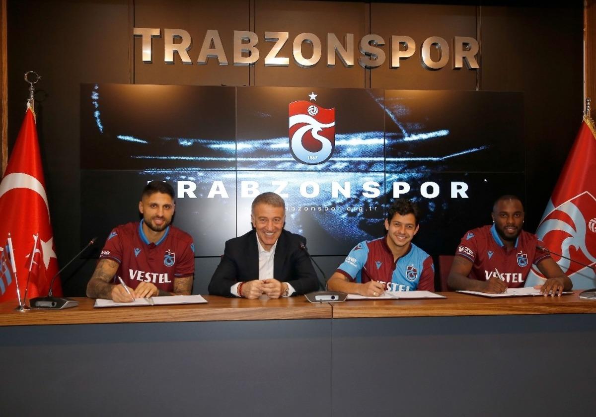 Trabzonspor, Guilherme, Da Costa ve Messias ile s&ouml;zleşme imzaladı