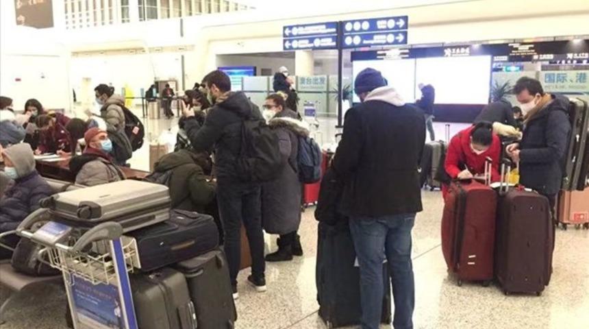 Türk vatandaşlarını tahliye edecek uçak Çin'e ulaştı