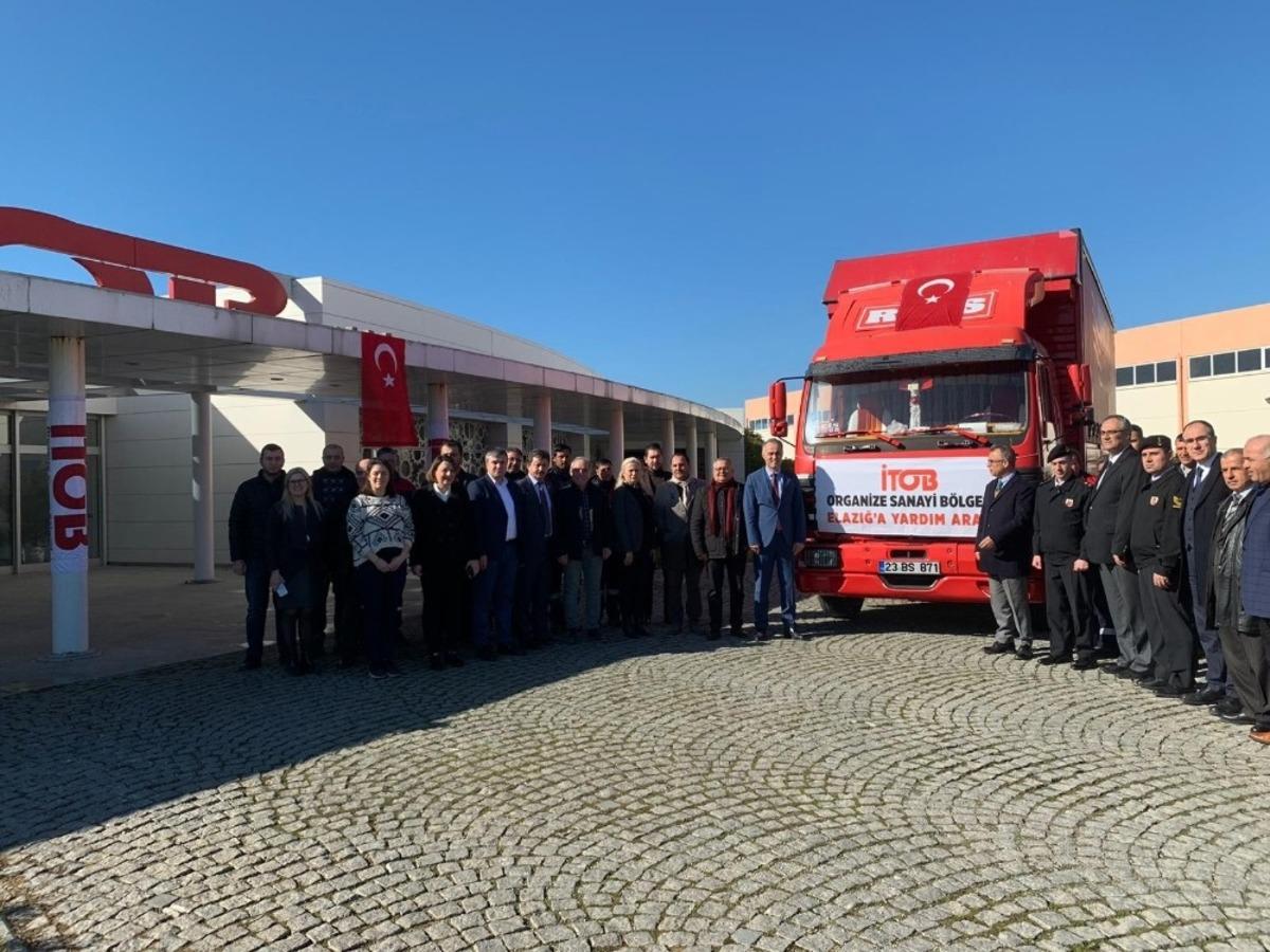 İTOB&rsquo;dan Elazığ&rsquo;a yardım tırı