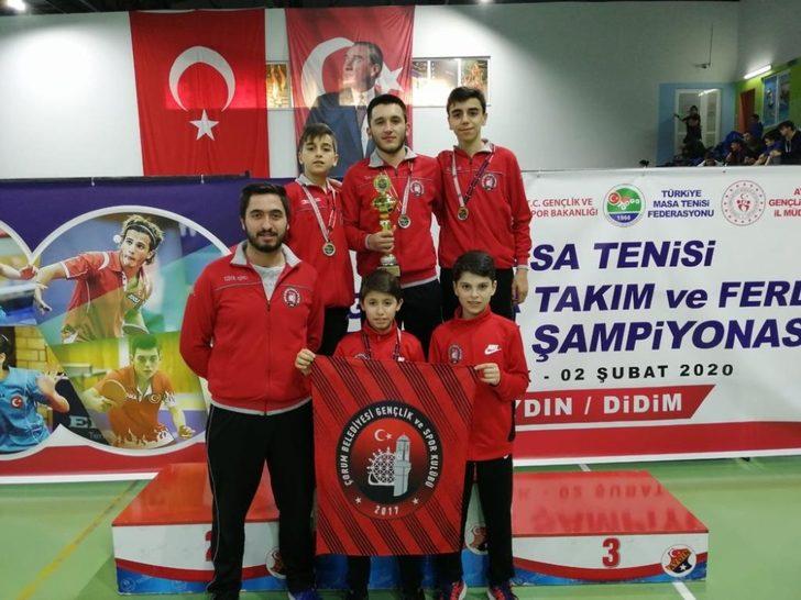 Çorum Belediyesi masa tenisinde Türkiye şampiyonu oldu G1