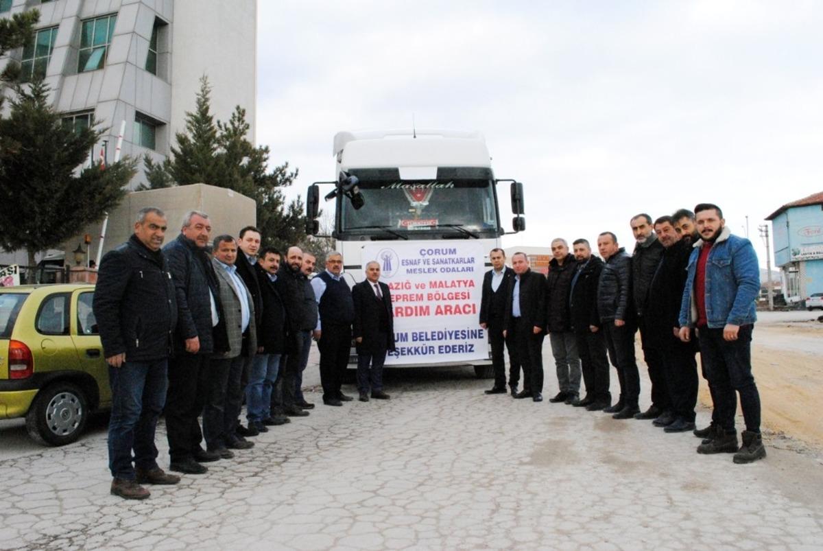 &Ccedil;orumlu esnaf depremzedeler i&ccedil;in seferber oldu