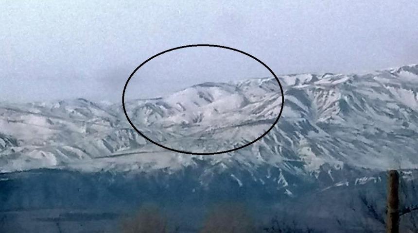 Erzincan'da kardan insan kafası sil&uuml;eti oluştu