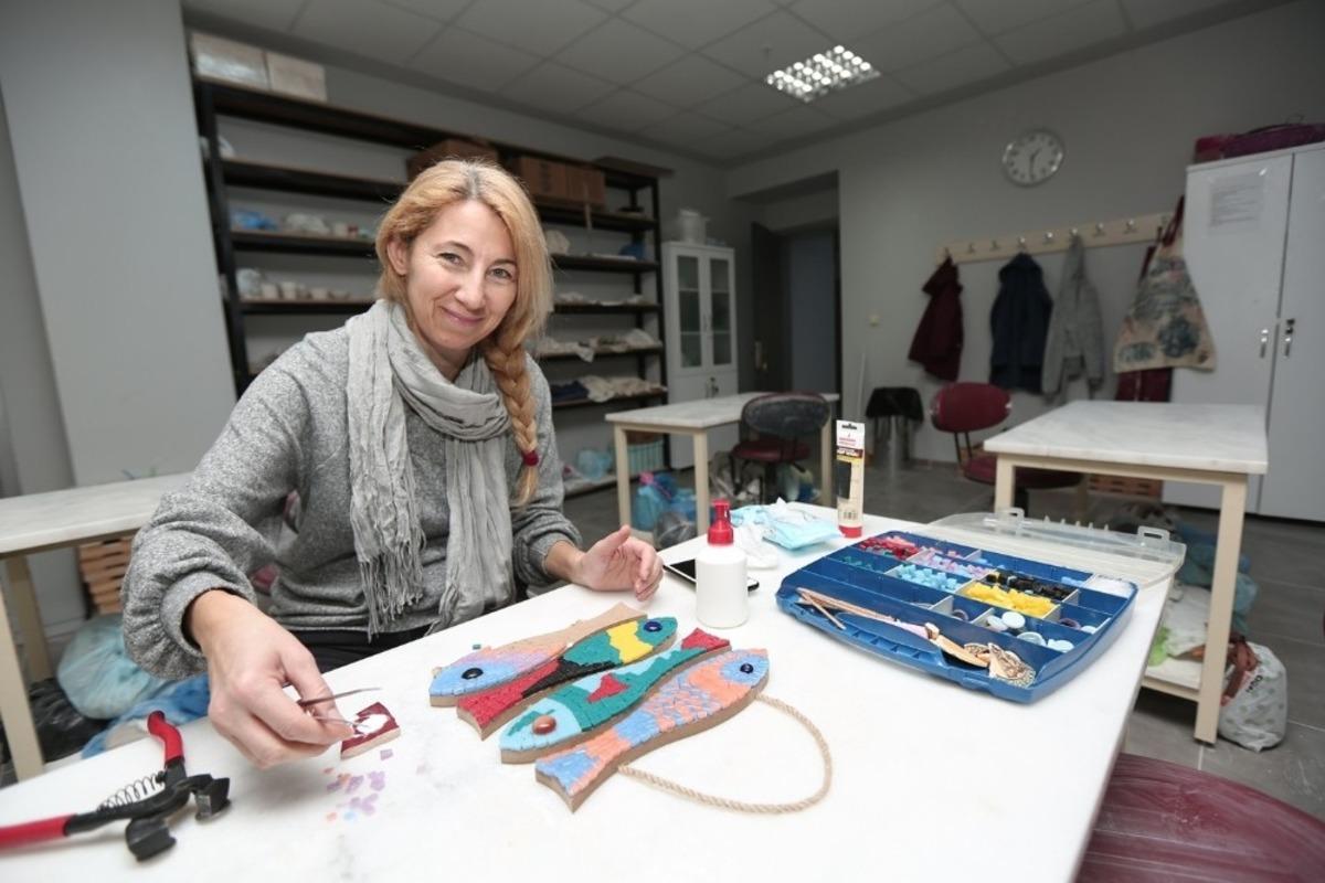 Mozaik ve cam sanatları Nil&uuml;fer&rsquo;de hayat buluyor