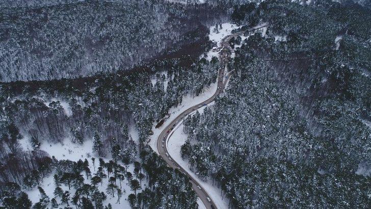 Uludağ yolunda 10 kilometrelik araç kuyruğu G1