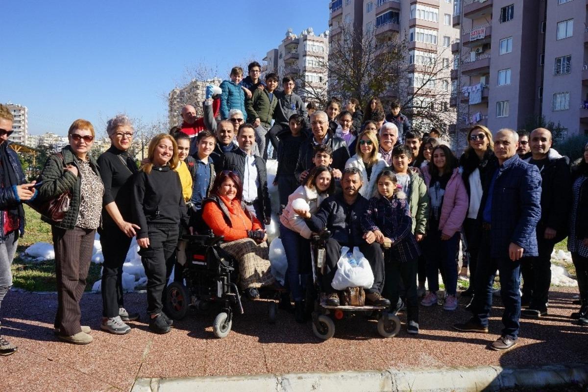 Mezitli Belediyesi&rsquo;nden egellilere kar s&uuml;rprizi