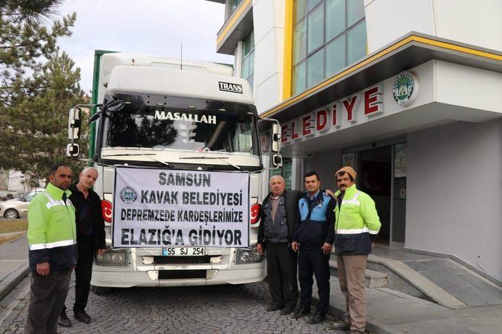Kavak’tan Elazığ’a yardım eli G1