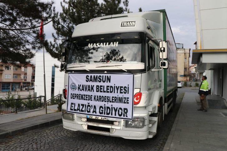 Kavak’tan Elazığ’a yardım eli G2