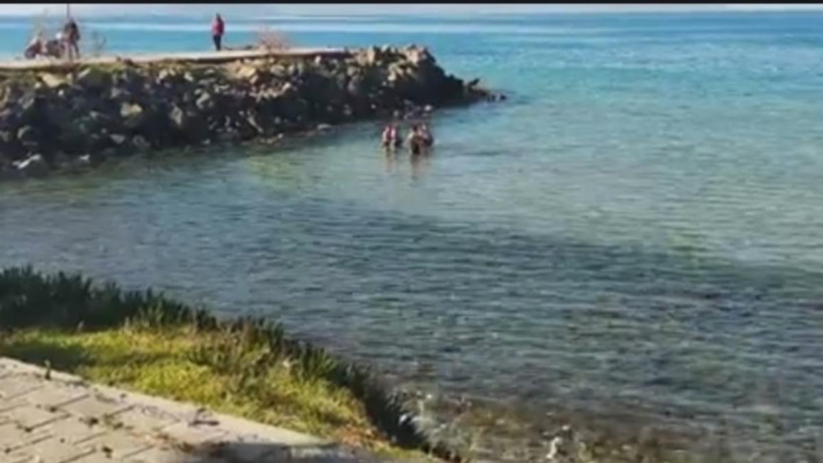 Kuşadası&rsquo;nda Şubat ayında deniz keyfi
