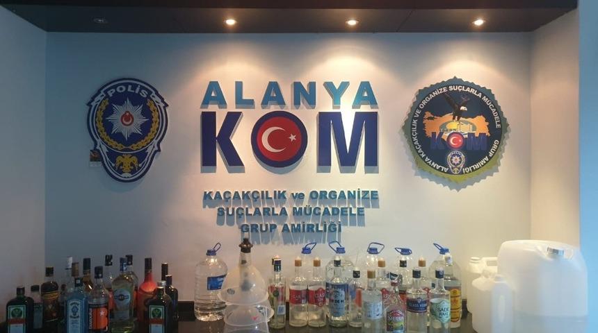 Alanya&rsquo;da iki otele ka&ccedil;ak i&ccedil;ki baskını