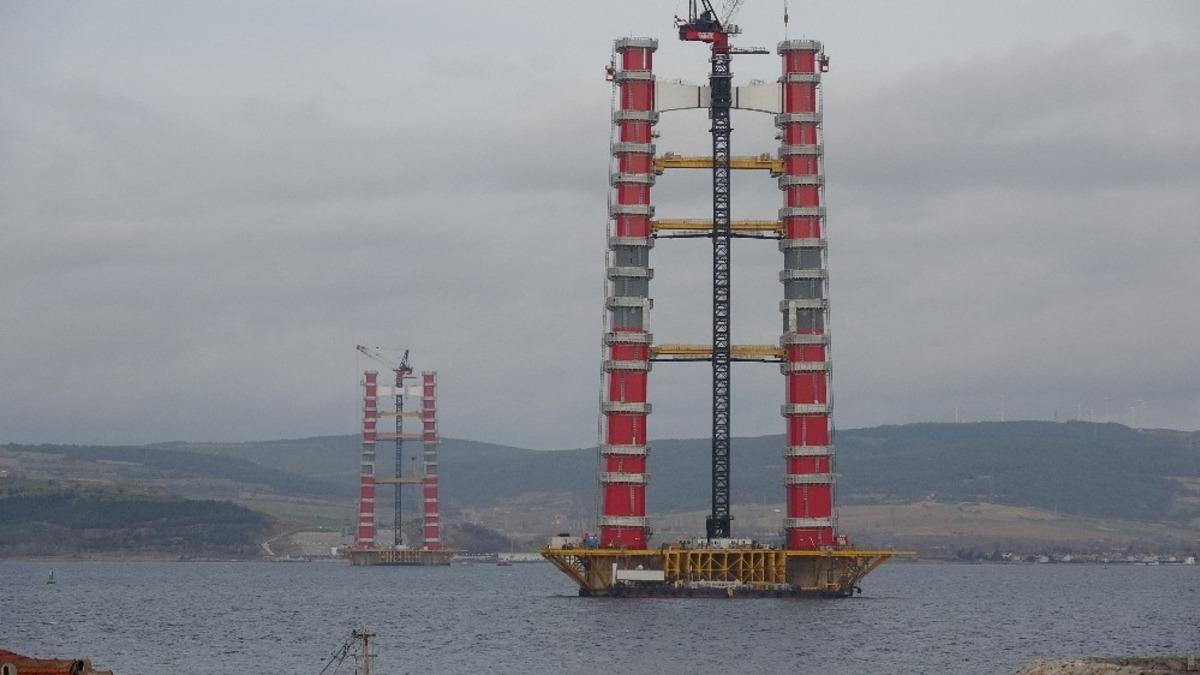 1915 &Ccedil;anakkale K&ouml;pr&uuml;s&uuml;'nde son durum... Ayaklar 150 metreye ulaştı