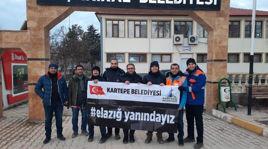 Kartepe teknik ekibi de Elazığ&rsquo;da