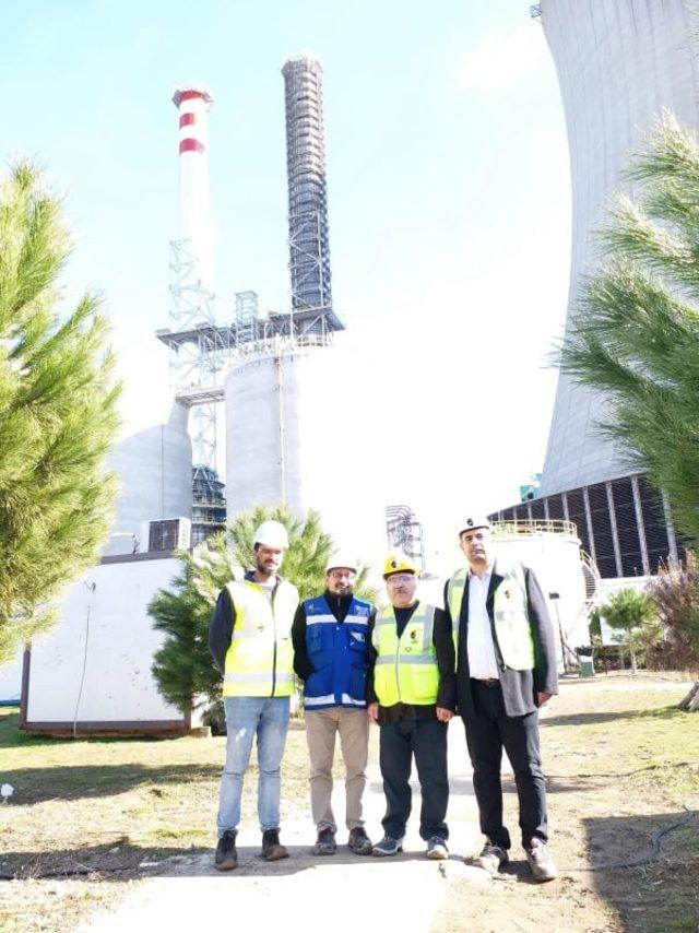 Çanakkale Çevre ve Şehircilik Müdürü Bolat, 18 Mart Çan Termik Santralini gezdi