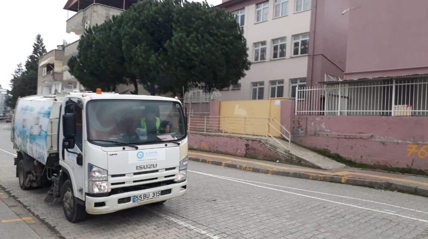 Canik Belediyesinden okullarda temizlik