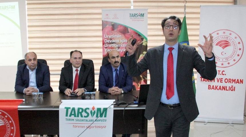 &Uuml;reticilere tarım sigortasının &ouml;nemi anlatıldı