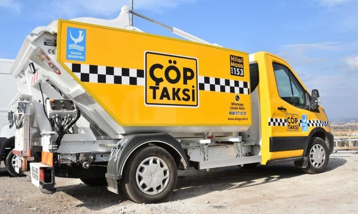 Aliağa&rsquo;da &rsquo;&Ccedil;&ouml;p Taksi&rsquo; uygulaması başladı
