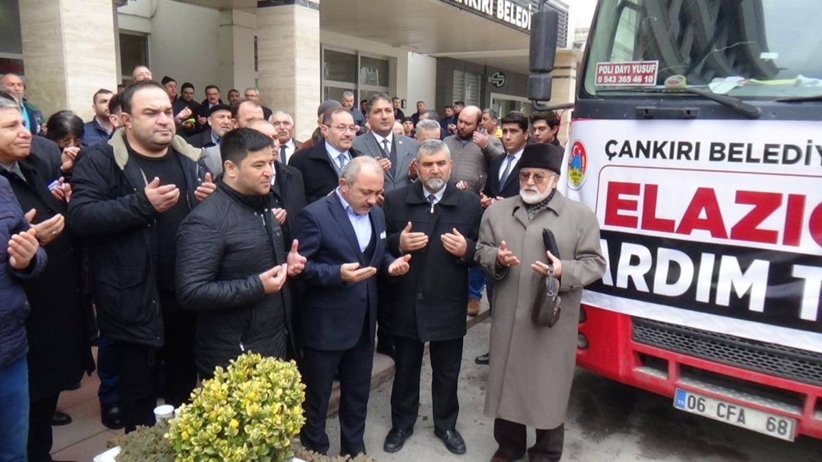 &Ccedil;ankırı Belediyesi&rsquo;nden Elazığ ve Malatya&rsquo;ya destek