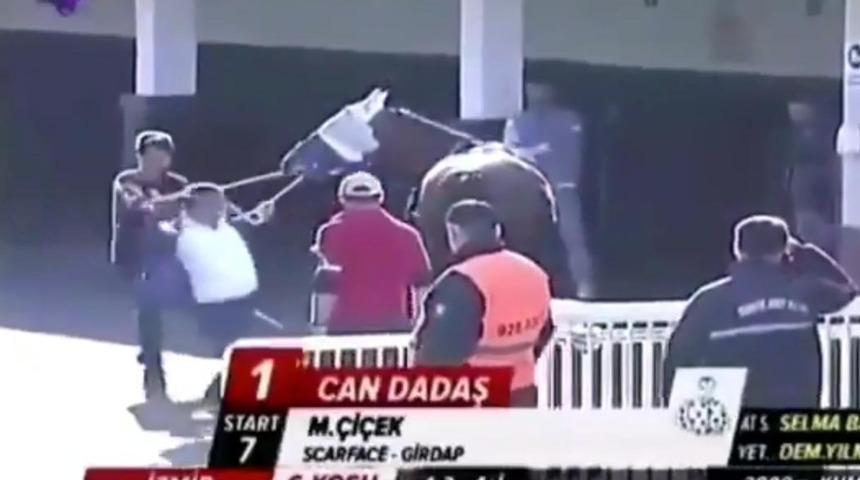 İzmir Şirinyer Hipodromu'nda atına şiddet g&ouml;steren sahibe ceza geliyor