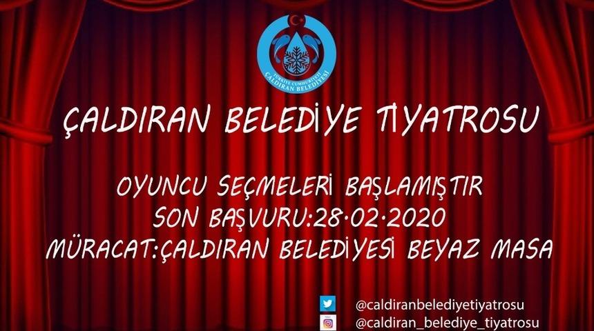 &Ccedil;aldıran Belediyesinden tiyatro kursu