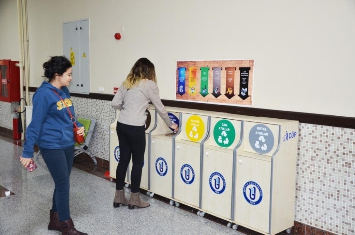 Bartın &Uuml;niversitesinde &lsquo;Sıfır Atık Projesi&rsquo; ile 400 ağa&ccedil; kesilmekten kurtarıldı