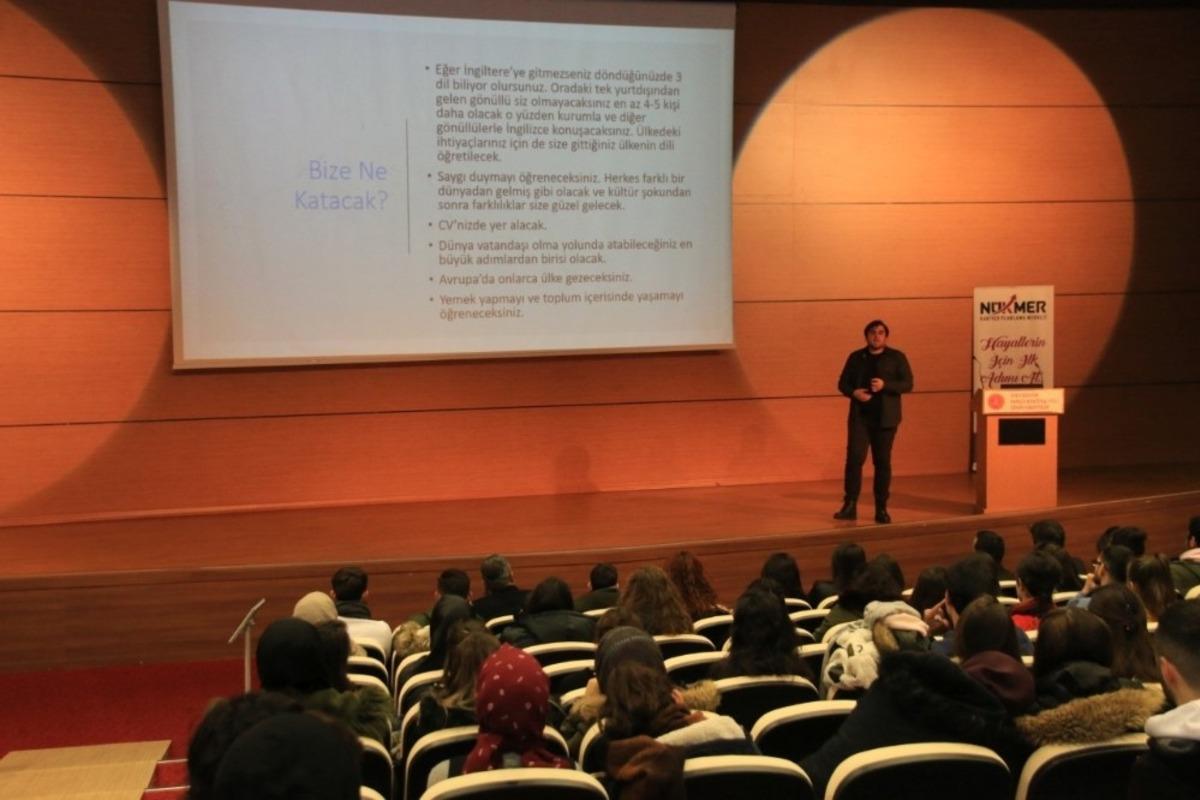 NEV&Uuml; &ouml;ğrencilerine &lsquo;Avrupa G&ouml;n&uuml;ll&uuml; Hizmeti&rsquo;