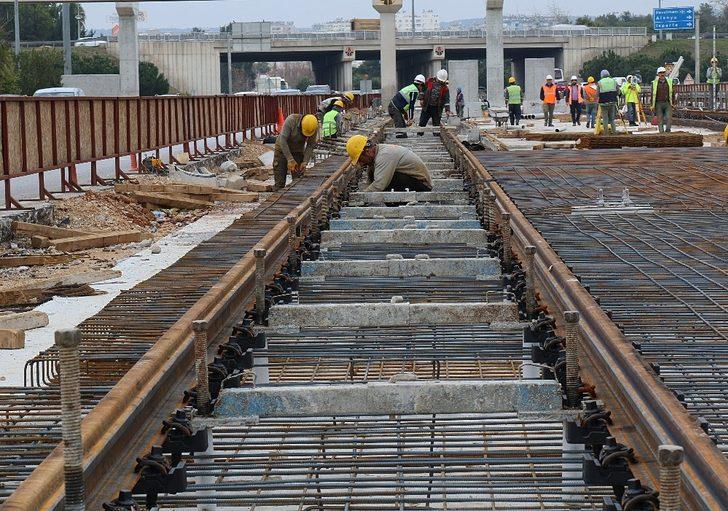 3. Etap Raylı Sistemde raylar döşendi G1