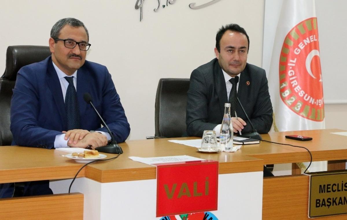 Giresun Valisi Harun Sarıfakıoğulları İl Genel Meclisi şubat ayı toplantısına katıldı