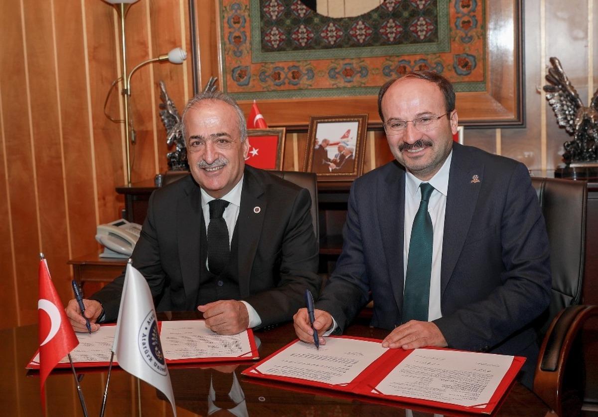 Atat&uuml;rk &Uuml;niversitesi ile Erzurum Teknik &Uuml;niversitesi arasında iş birliği protokol&uuml; imzalandı